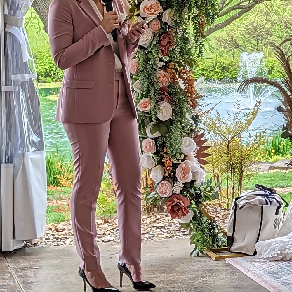 Suit Shop Women's Tuxedo - 16 Reg - Mauve